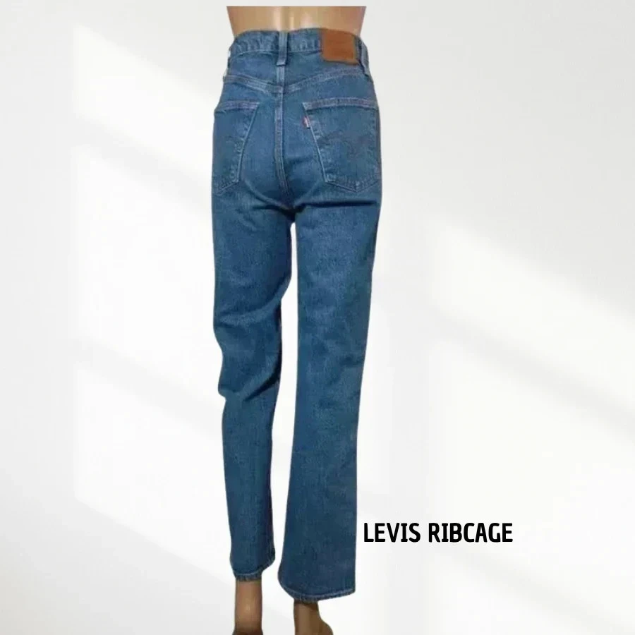 LEVI'S premium ribcage straight - taille haute - extensible - excellent état